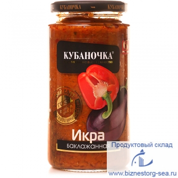 "Кубаночка" Икра из баклажан 500гр.х12шт